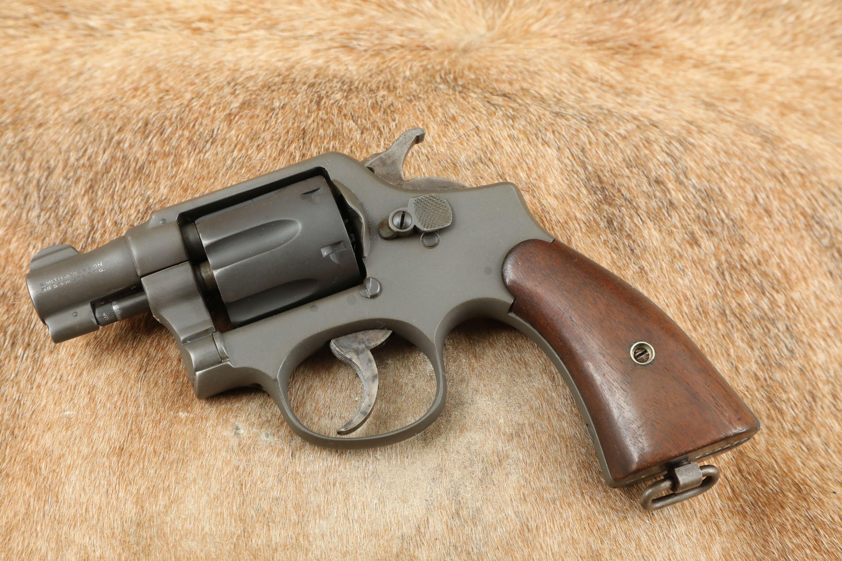 WWII U.S. Military Smith & Wesson Victory Model 2” Parkerized .38 Special Revolver, 1942-1945 C&R