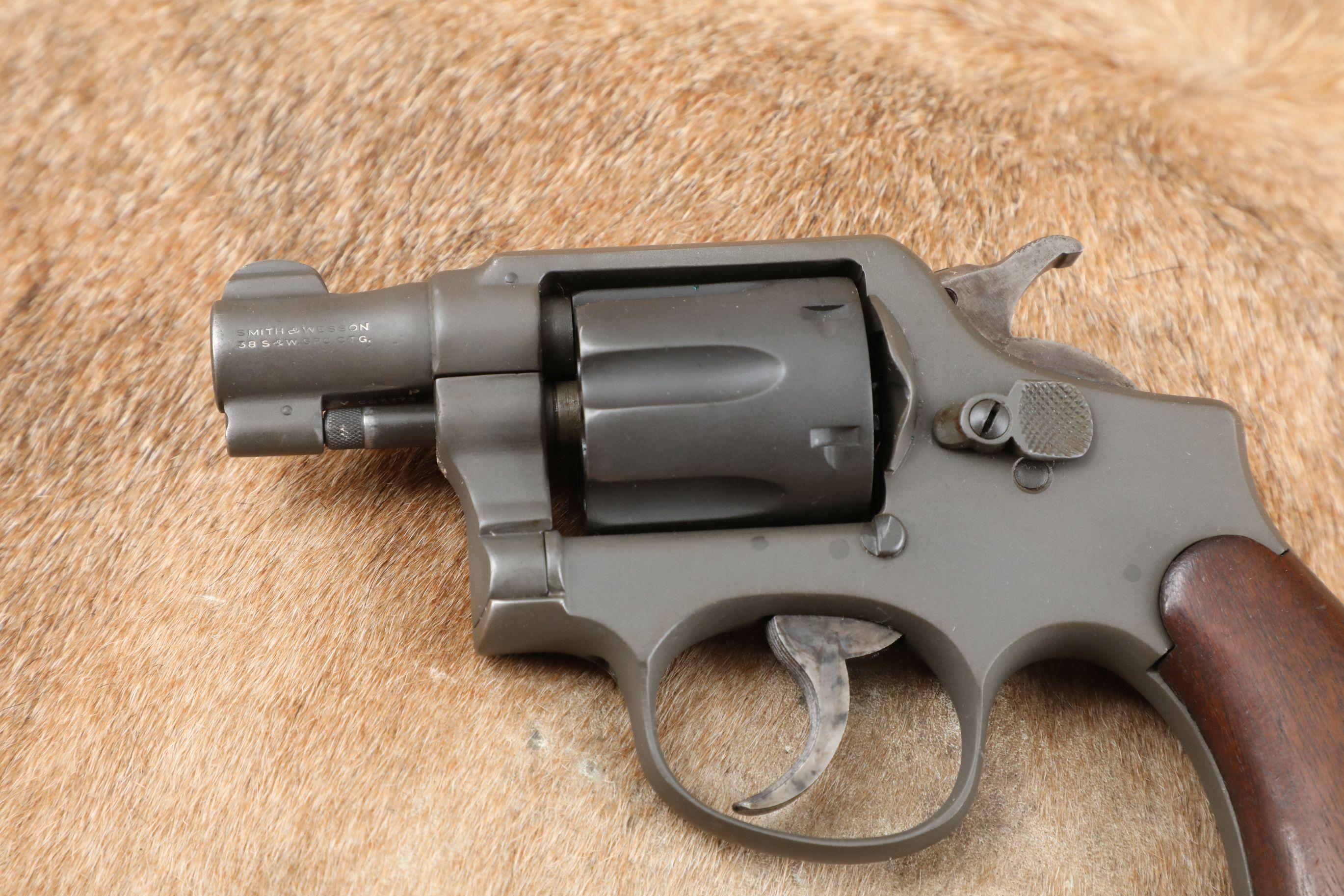 WWII U.S. Military Smith & Wesson Victory Model 2” Parkerized .38 Special Revolver, 1942-1945 C&R