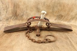 Modern Made Rusty 35" x 13" Cast Iron Bear Trap