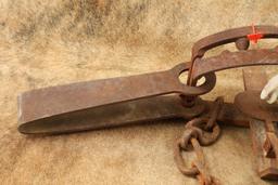 Modern Made Rusty 35" x 13" Cast Iron Bear Trap
