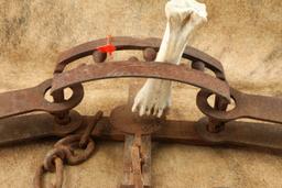 Modern Made Rusty 35" x 13" Cast Iron Bear Trap