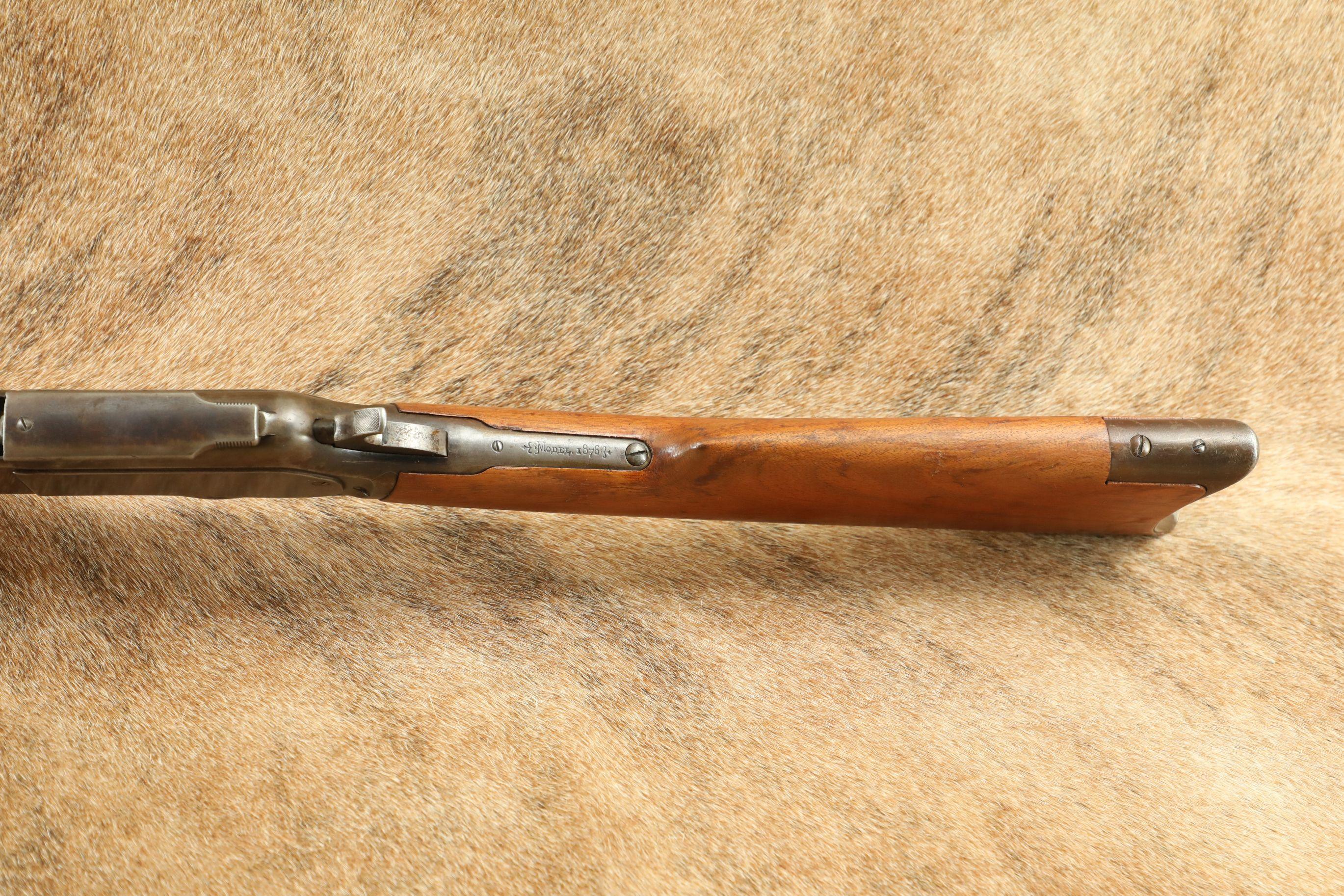 Winchester Model 1876 Centennial 28" Octagonal .40-60 WCF Lever Action Rifle, MFD 1886 Antique