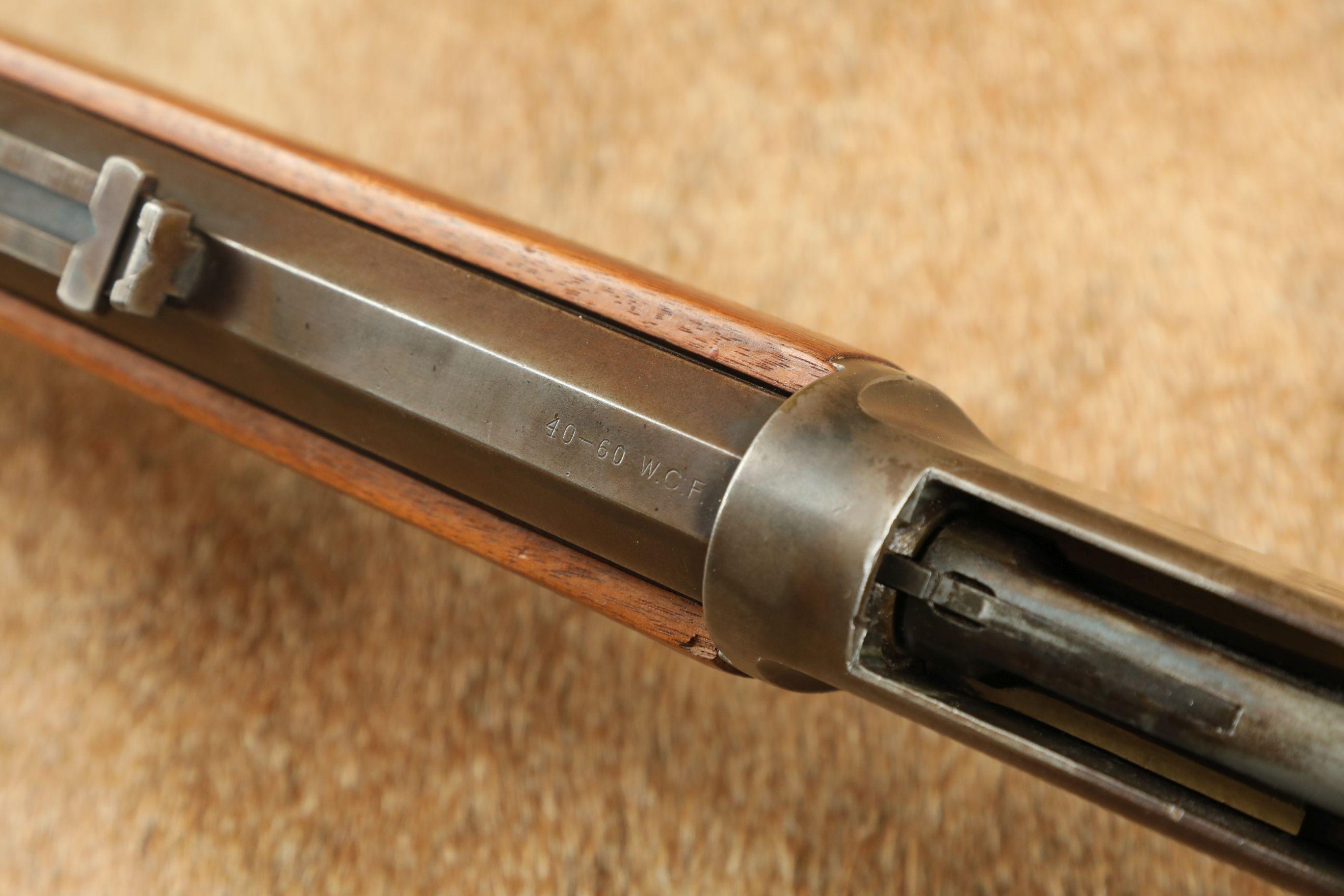 Winchester Model 1876 Centennial 28" Octagonal .40-60 WCF Lever Action Rifle, MFD 1886 Antique