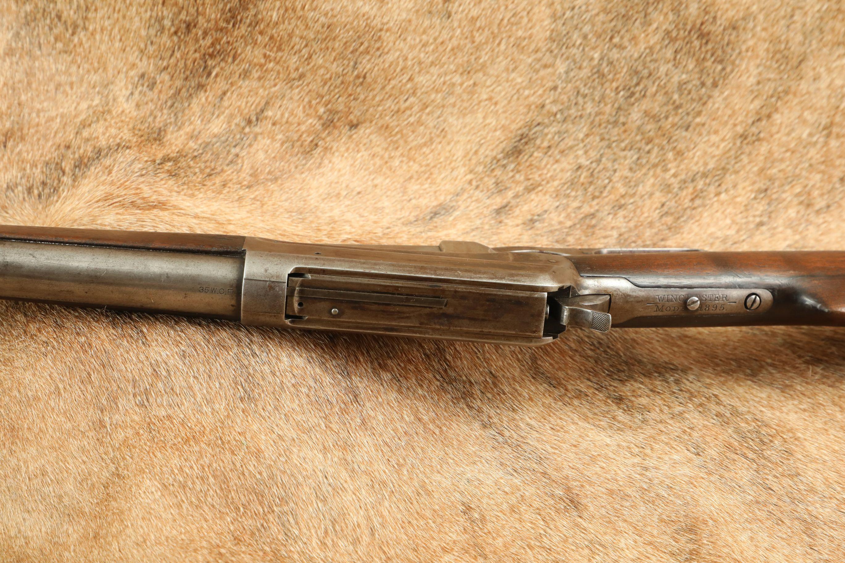 Pre-WWI Winchester Model 1895 24" .35 WCF Box Magazine Lever Action Rifle, MFD 1904 C&R