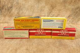 Lot Of 70 Rounds Of Mixed .348 Winchester Cartridges From Winchester, Remington, And Peters