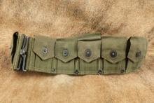 CANFIELD COLLECTION US Army WW2 M1903 Springfield M1 Garand Rifle Boyt M1923 OD Cartridge Belt 1944