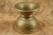 Antique Old West 1888 "M.B. Co." Maker Marked Brass Spittoon