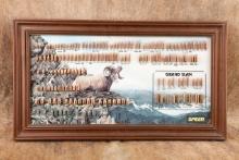 Vintage 1980s Speer “Salmon River Solitude” 27 1/2” x 15 1/2” Bullet Cartridge Display Board