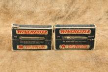 2 Vintage Boxes Of .35 Winchester Smokeless Soft Point Ammunition Circa 1932