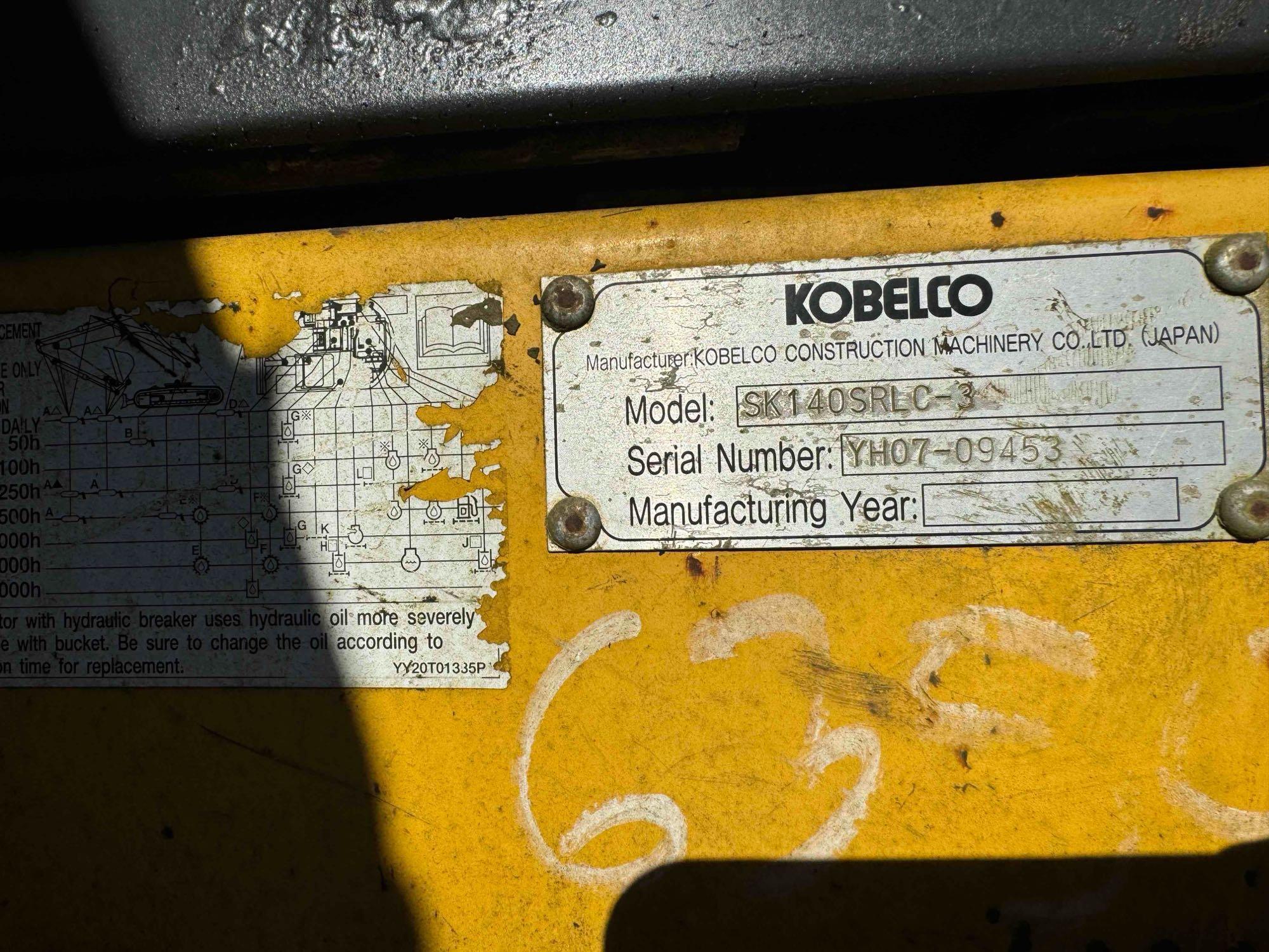 2010 Kobelco SK140SRLC-3