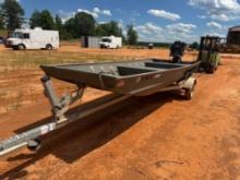 2013 Gator Trail Boat and Trailer, 15 ft