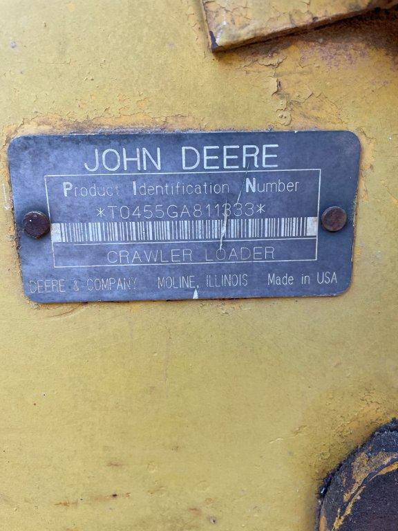 JOHN DEERE 455G TRACK LOADER
