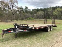 2016 HUDSON BROS 7 TON EQUIPMENT TRAILER