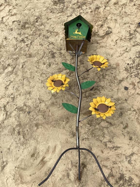 JOHN DEERE STANDING BIRD HOUSE