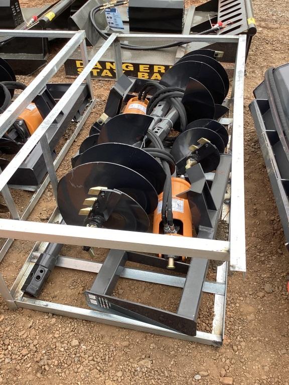 NEW WOLVERINE SKIDSTEER AUGER W/ 2 BITS