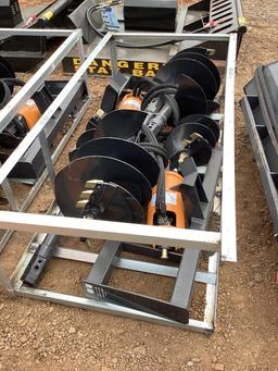 NEW WOLVERINE SKIDSTEER AUGER W/ 2 BITS