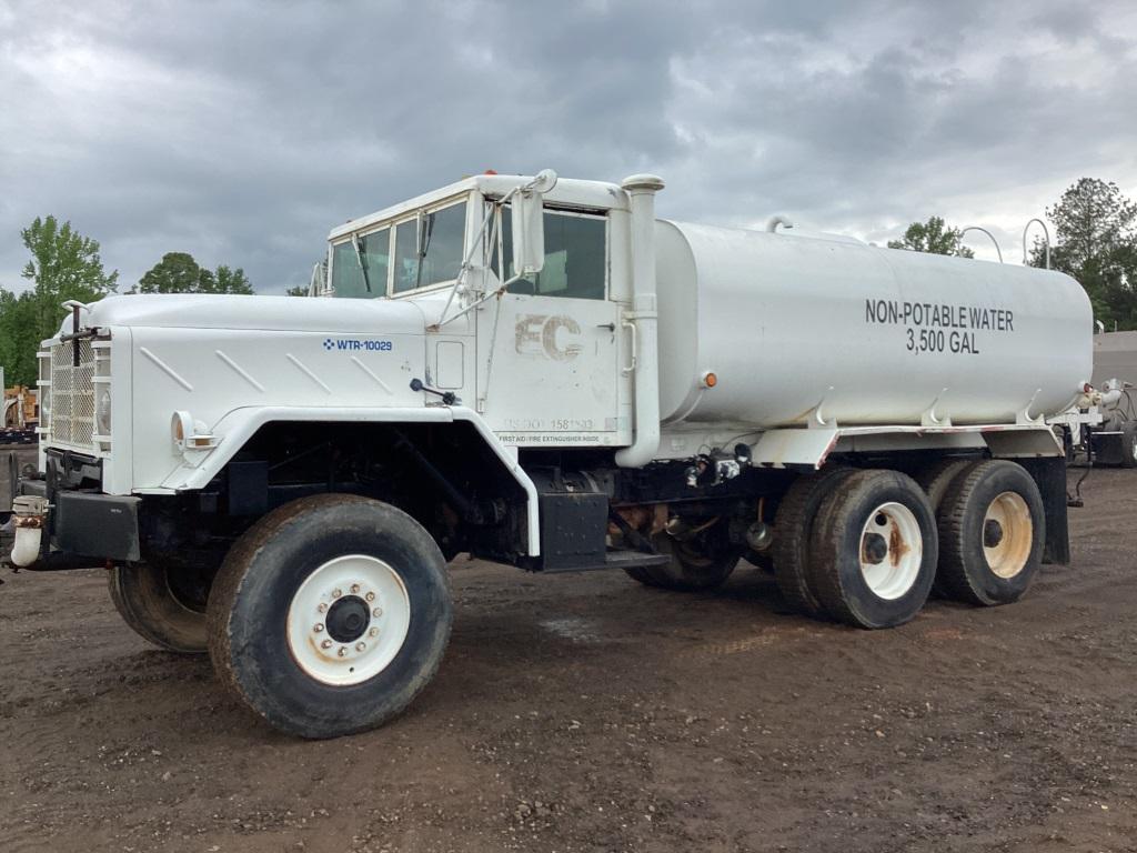 1985 AM GENERAL 3500 GAL WATER TRUCK