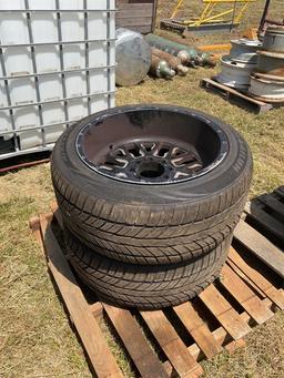 (4) TIRES AND WHEELS