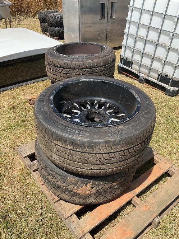 (4) TIRES AND WHEELS