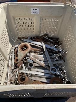 CRATE OF MISC WRENCHES