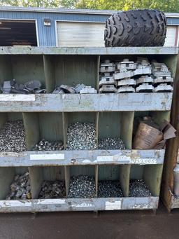 PARTS RACK AND CONTENTS