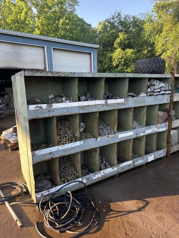 PARTS RACK AND CONTENTS