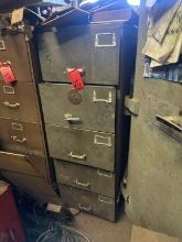 METAL FILING CABINET AND