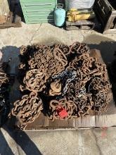 PALLET OF MISC CHAINS
