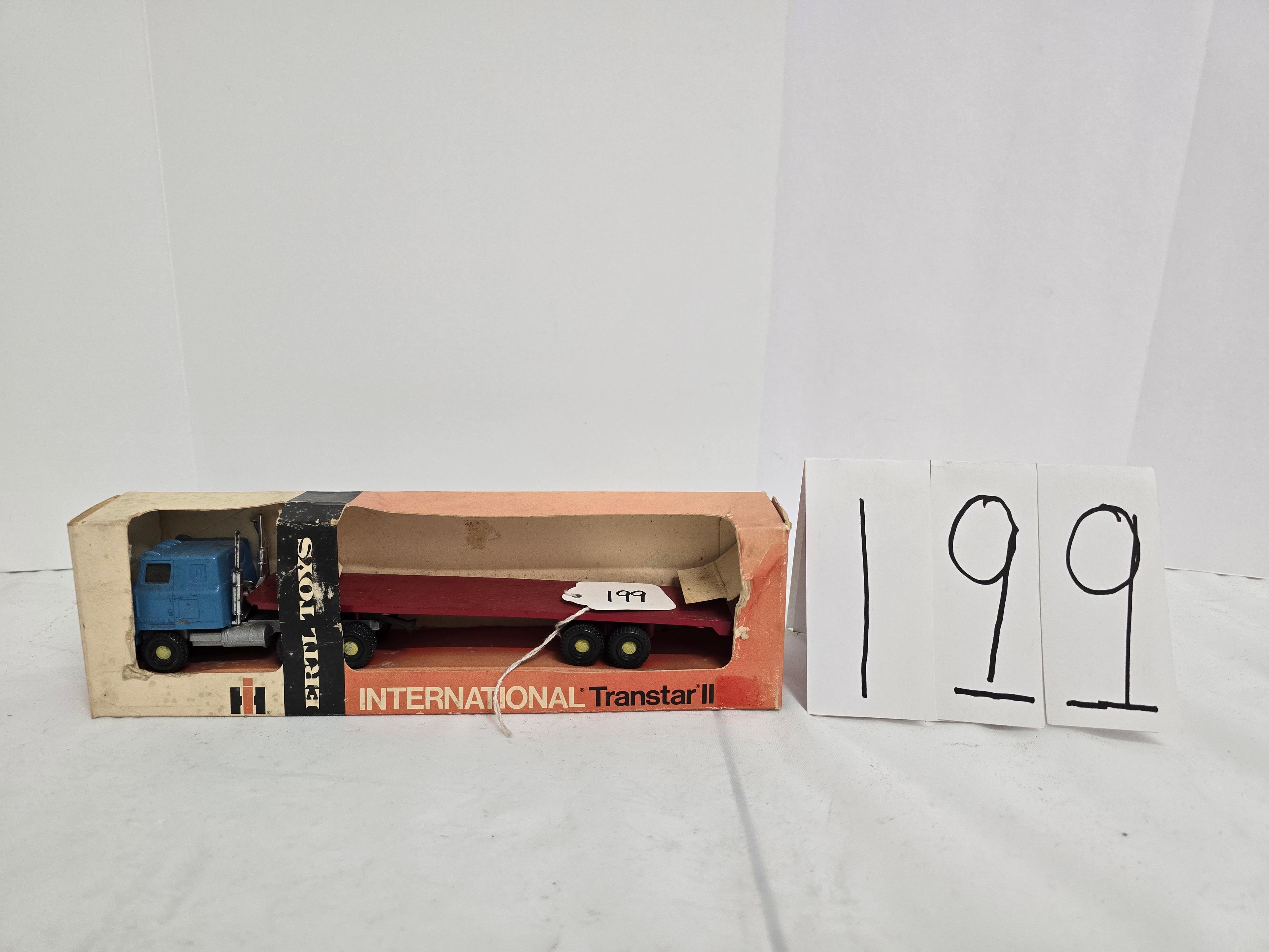 Ertl IH Transtar II truck #1358 early toy box is fair