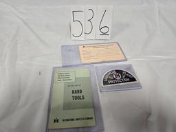3 IH parts new Louisville plant protection patch hand tools booklet and info request