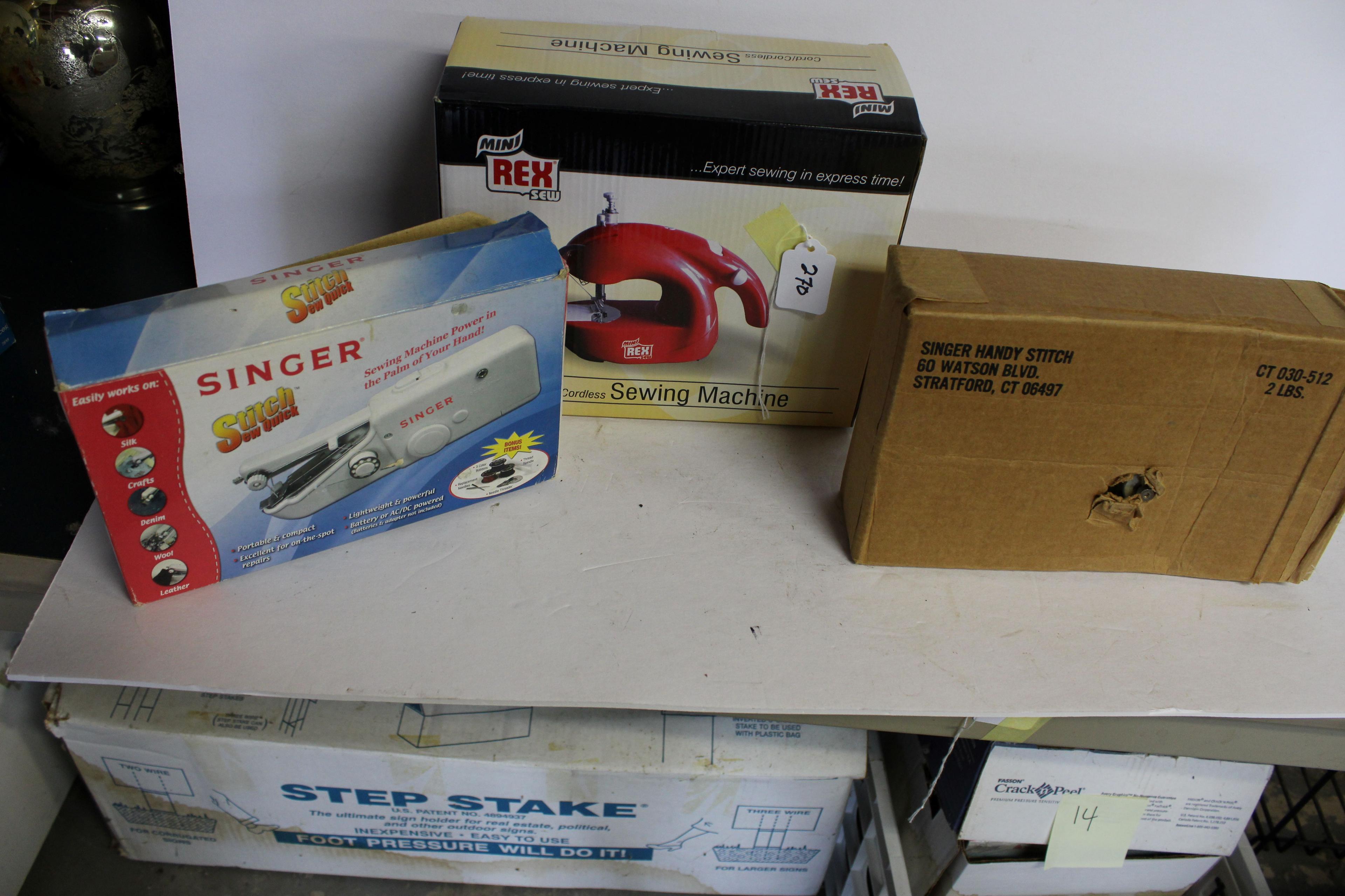 3 Handheld Sewing Machines