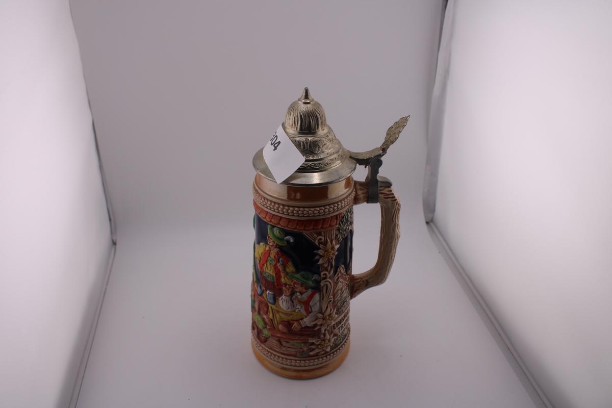 Vintage Germany Gerz Beer Stein no. 18