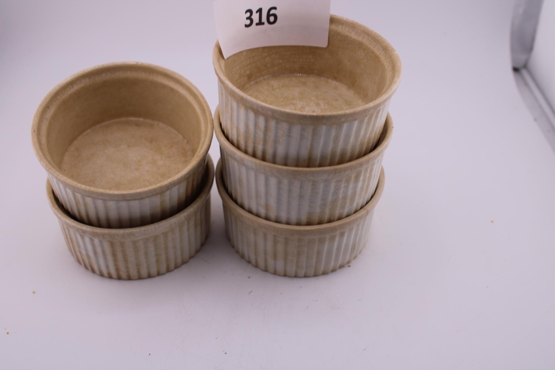 5 Double Phoenix Ironstone Ramekins