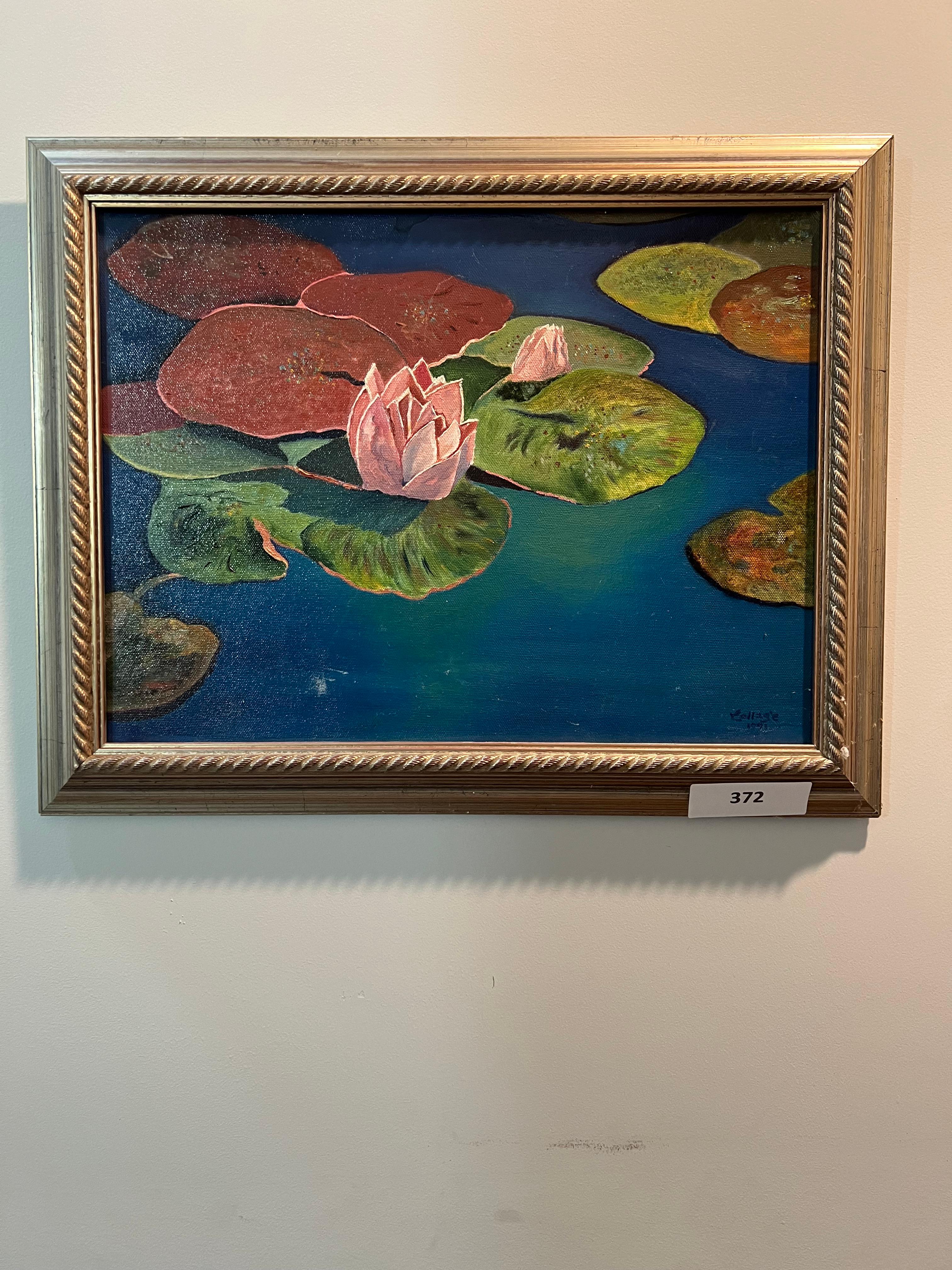Water Lily, signed by College