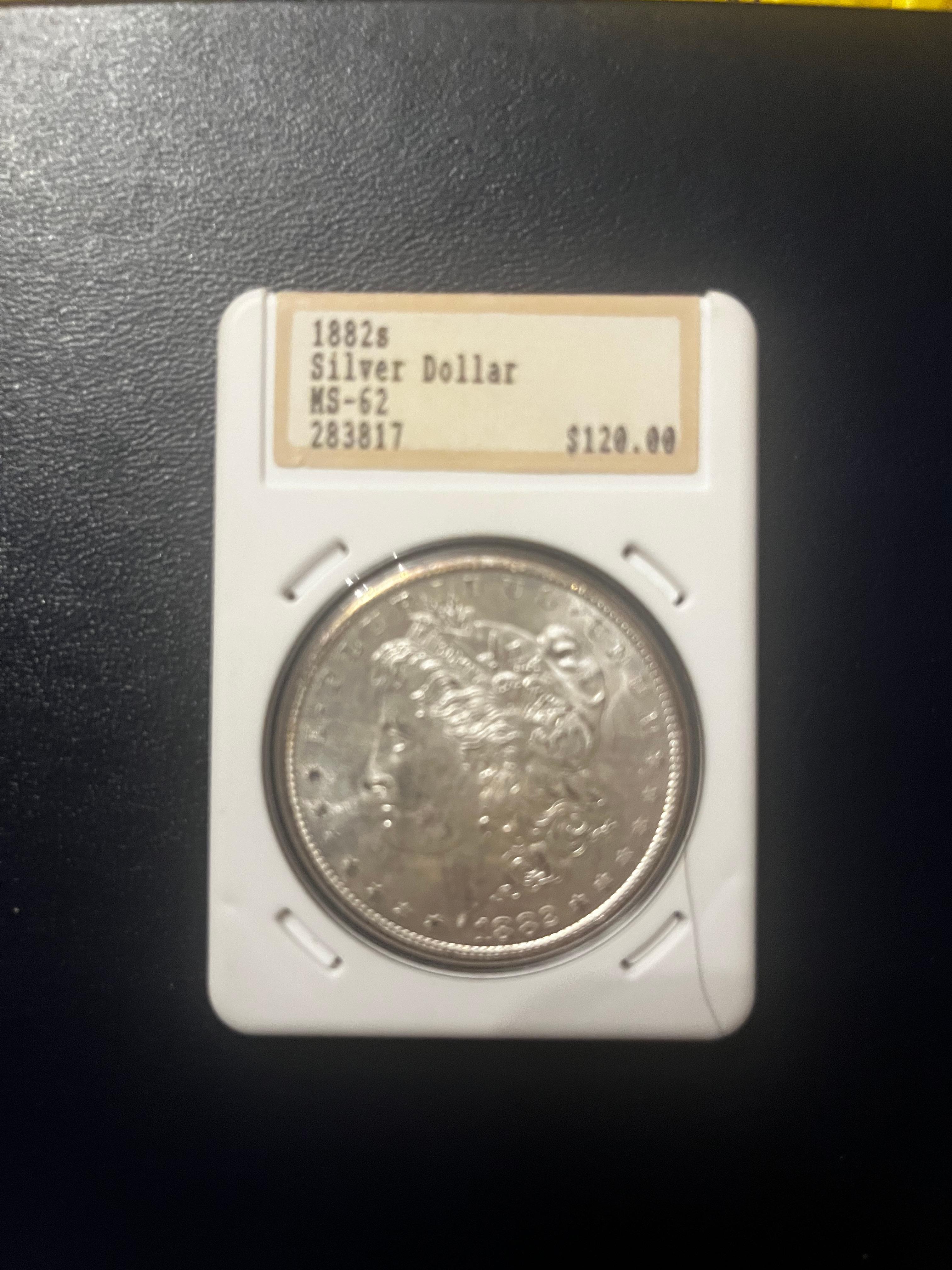 Silver Dollar - MS 62, 1882s