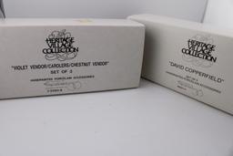 Department 56 Violet Vendor/Carolers/Chestnut vendor and David Copperfield