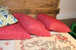 Outdoor pillows and mats