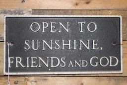 Hanging Metal Sign
