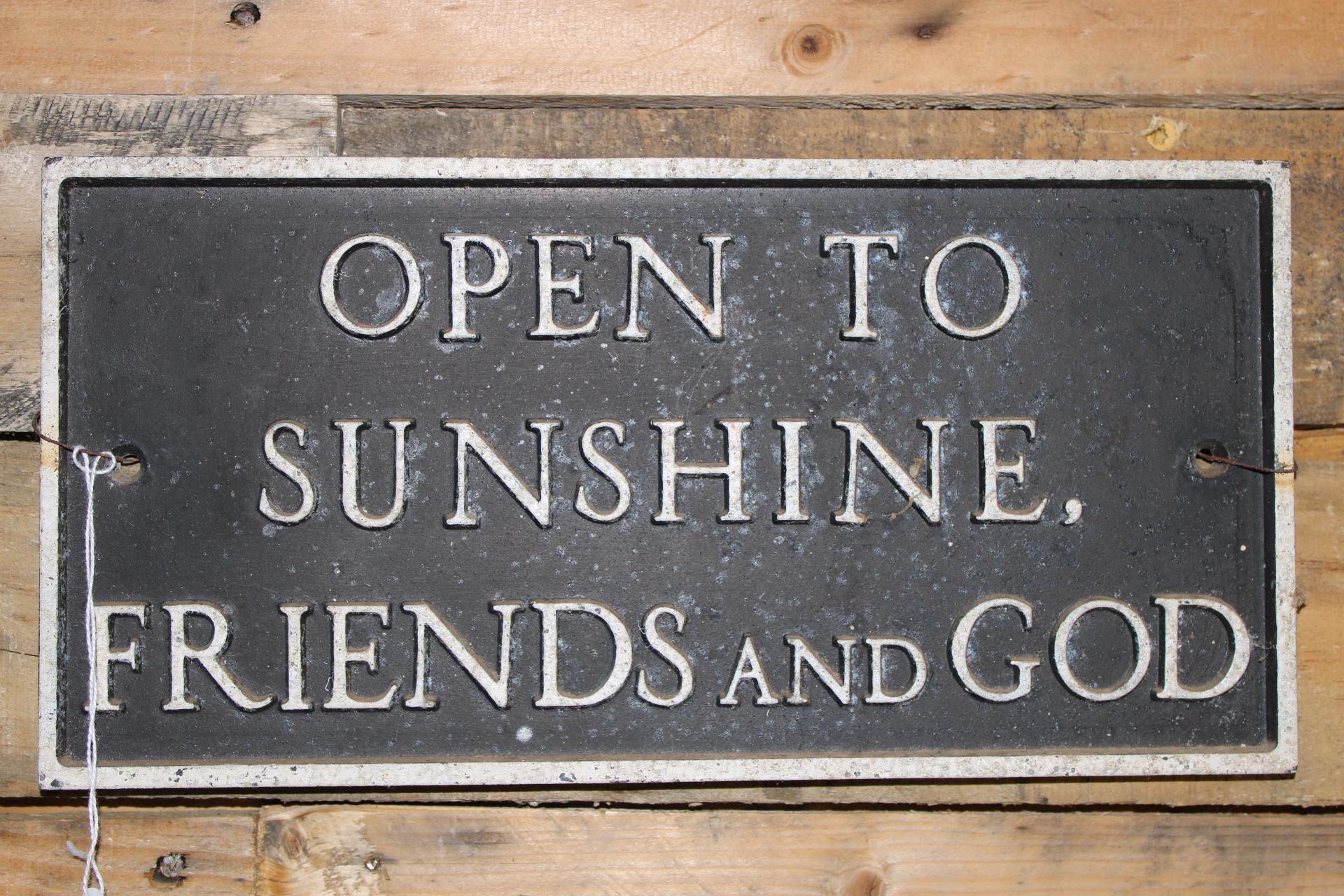 Hanging Metal Sign
