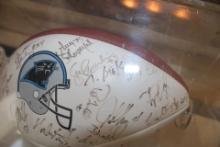 Carolina Panthers Autographed Football.
