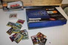 Nascar Trading Cards, Car Dsiplay Case, T-Bird Collection Cars with box