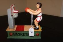 Cast Basket Ball Bank