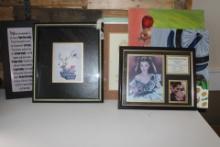 Lot of Wall Art including Gone With The Wind, Asian Bird (Black Magic)