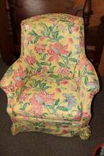 Vintage Swivel Fabric Chair