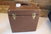 Vintage Record Case that includes 17 Vinyl Records