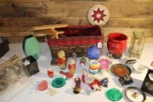 Wood Box and trinket box lot.