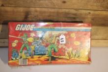Vintage GI Joe case and cars