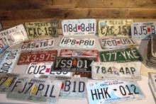 Large Lot of License Plates!