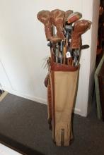 Vintage Spalding Golf clubs.