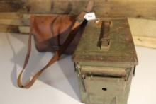 Vintage Leather Box and Am Box